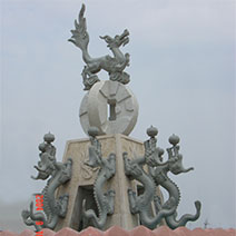 太湖山庄主入口雕塑